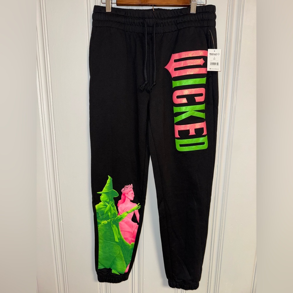 SOLD Women’s Wicked Movie Glitter Jogger Sweatpants